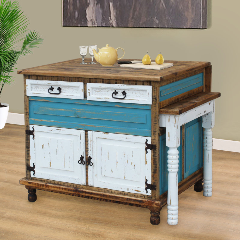 CottageCreek Kinzley Kitchen Island with PullOut Table Wayfair